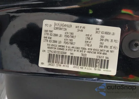 2005 Dodge Ram 1500 Slt/Laramie z USA, uszkodzony, nr VIN 1D7HU18D15S162600